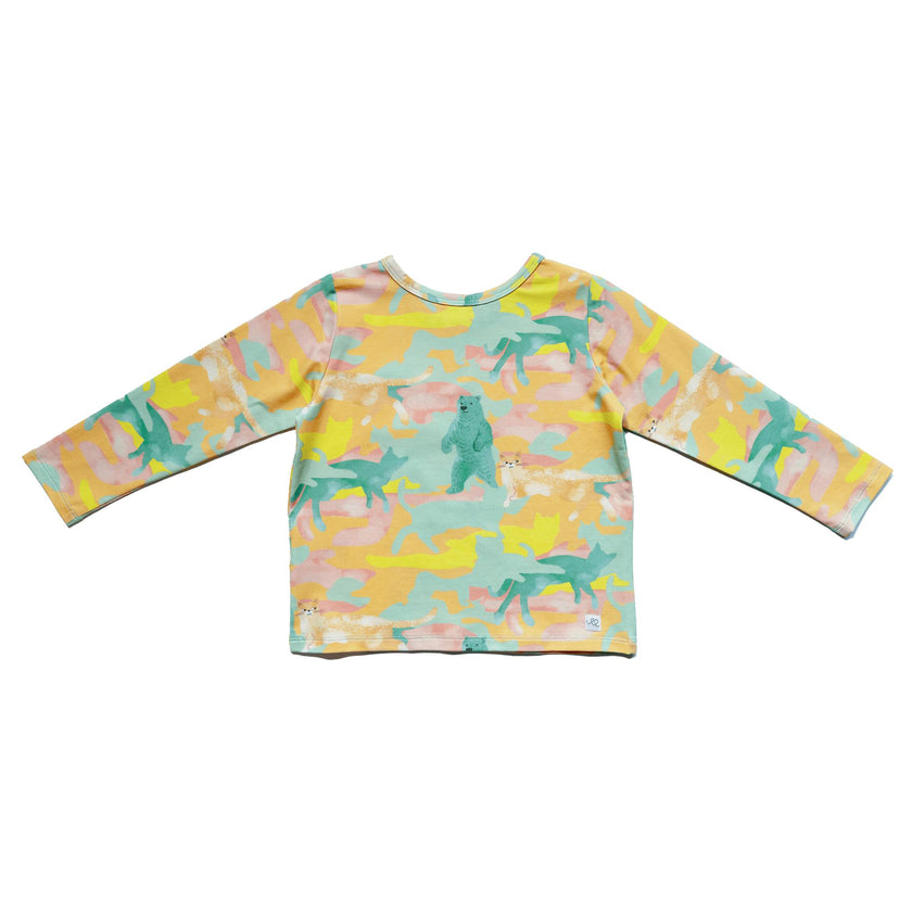 Billie Print Long Sleeve Pocket Tee