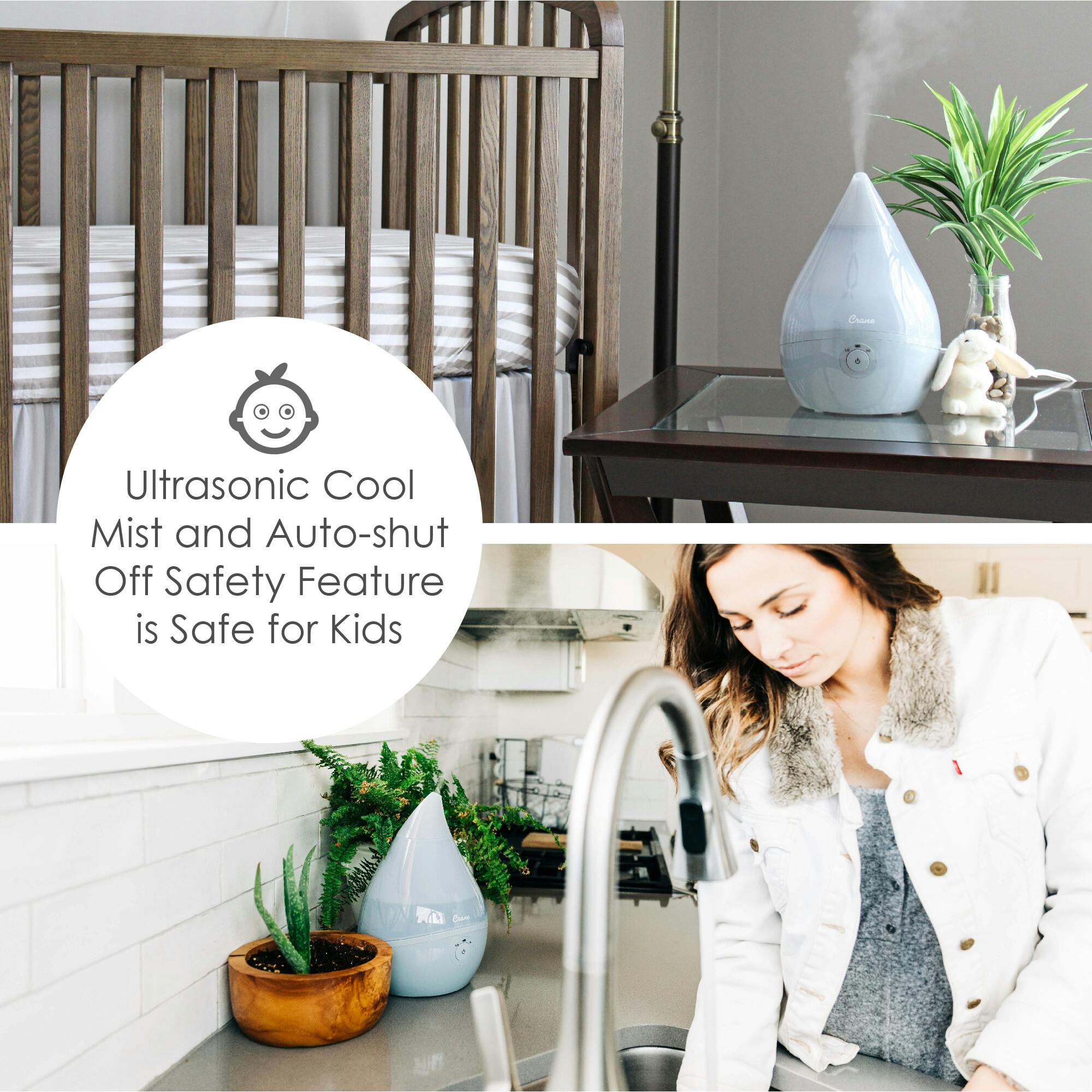Droplet Cool-Mist Humidifier with Vapor Tray