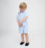 The Tiny Leo Shorts - Blue/White Stripe