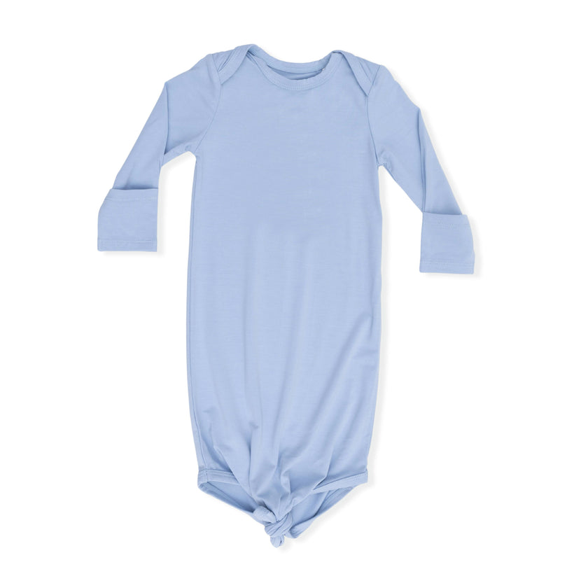 Solid Blue Fog - Knotted Gown and Hat