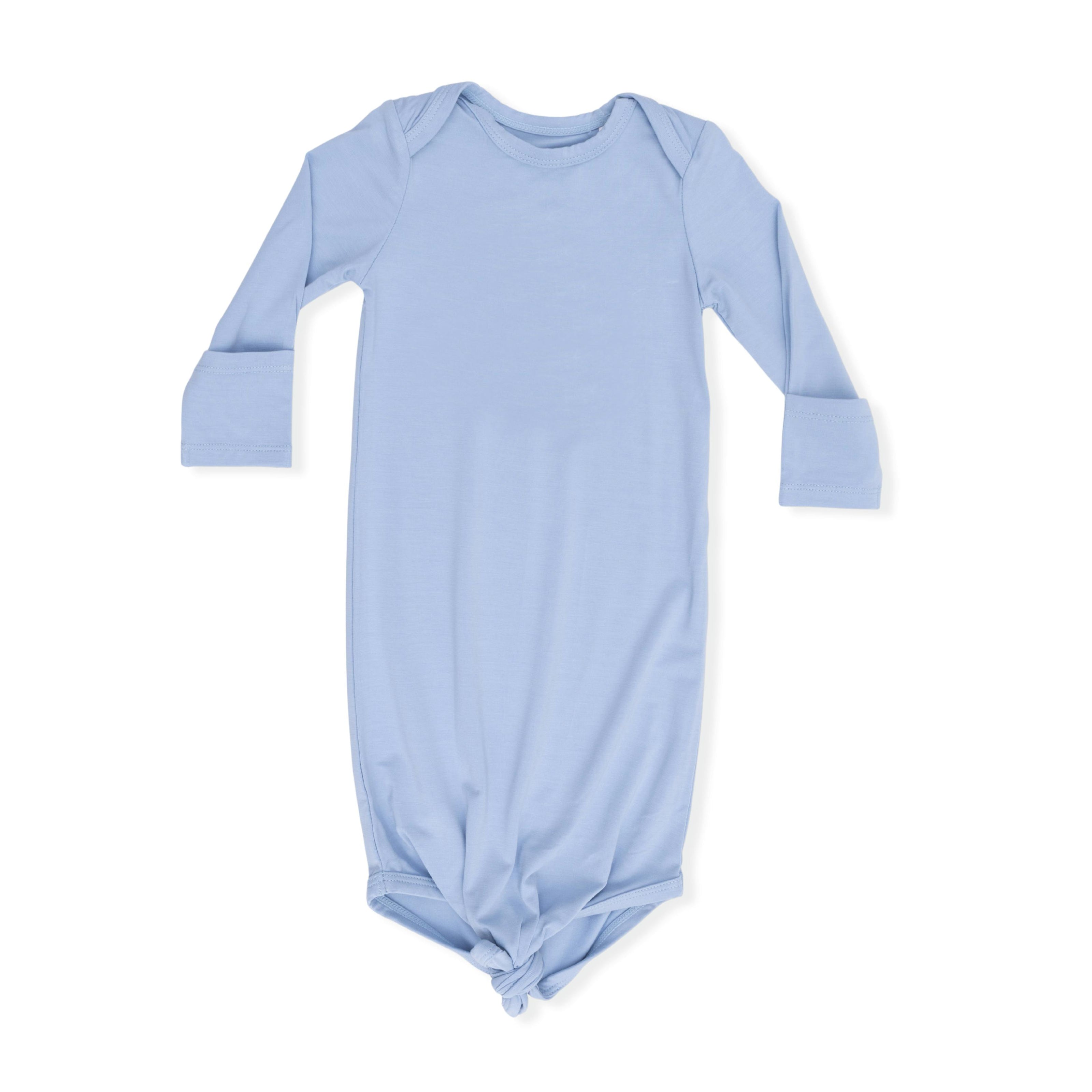 Solid Blue Fog - Knotted Gown and Hat