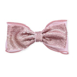 Multicolor Sequin Bow Clip Set