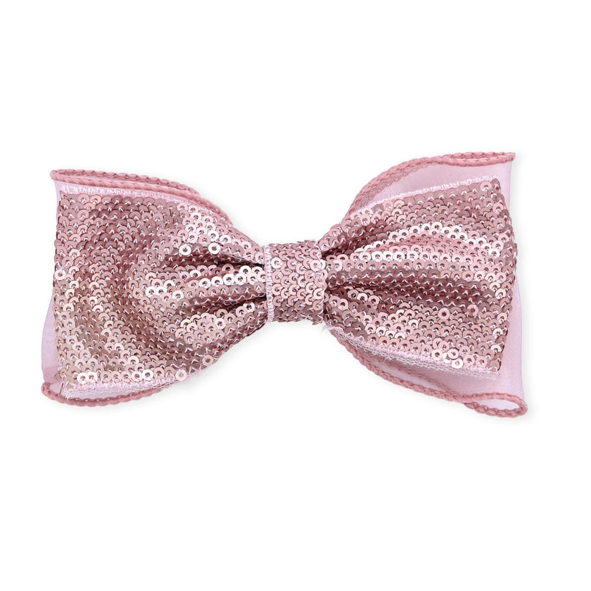 Multicolor Sequin Bow Clip Set