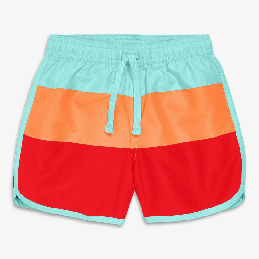 Kids color block board short