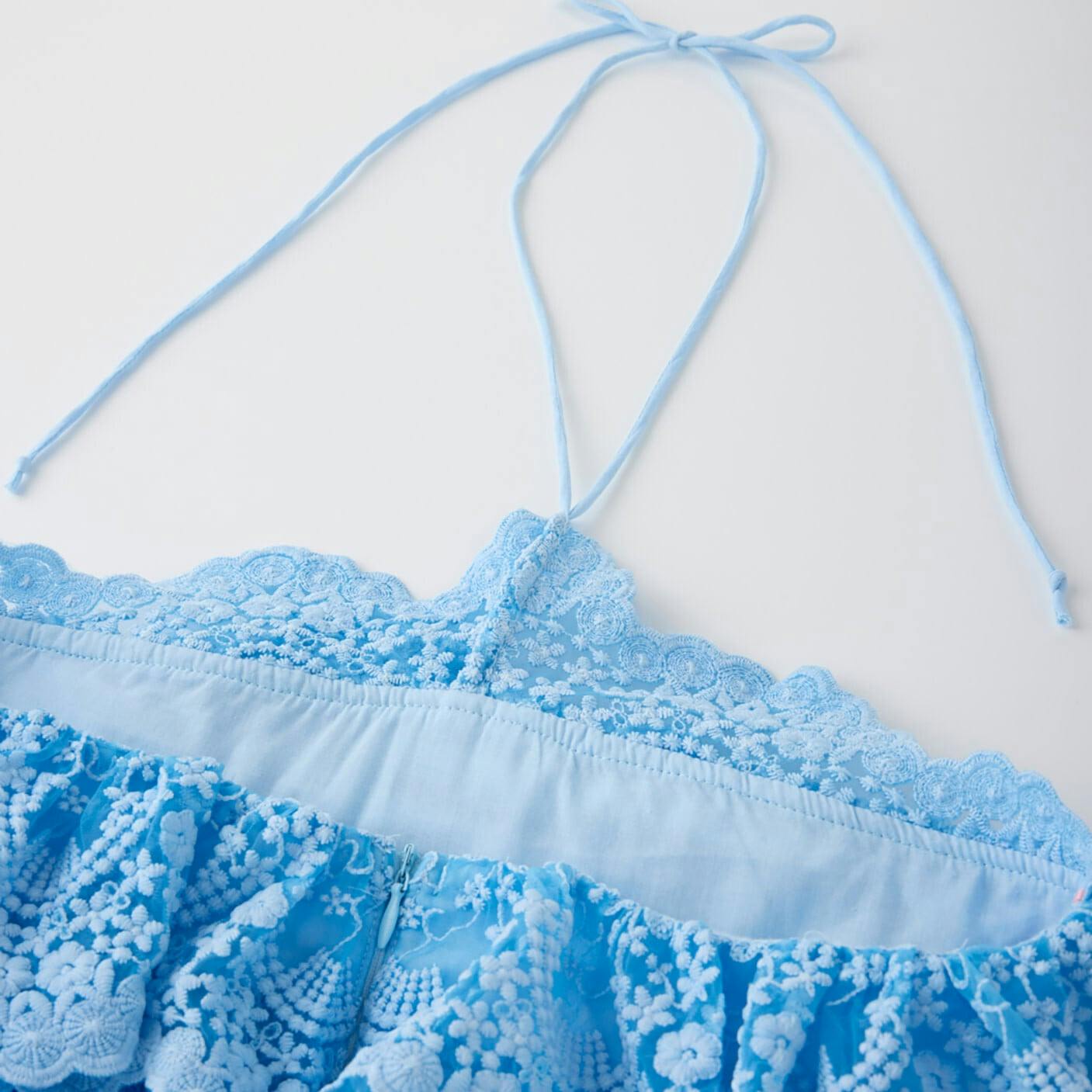 Paloma Lace Frill Mini Dress