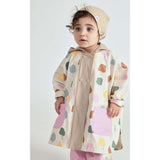 Tree Print Rain Hooded Poncho