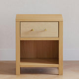 Eloise Assembled Nightstand in Honey and Performance Sand Eco-Weave