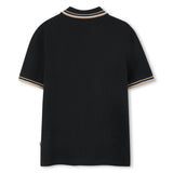 Black Short Sleeve Polo