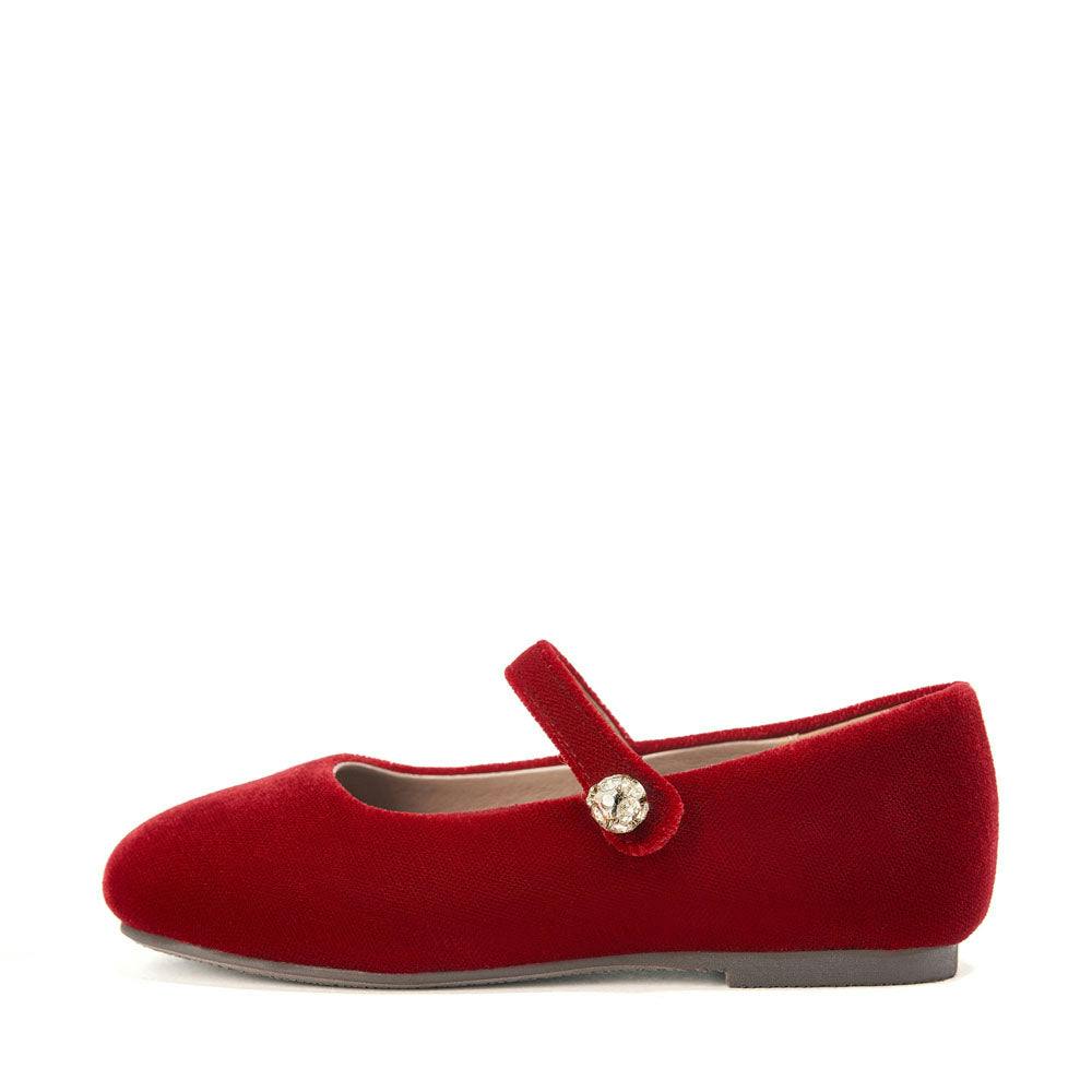 Whitney Velvet Square-Toe Mary Jane Shoes