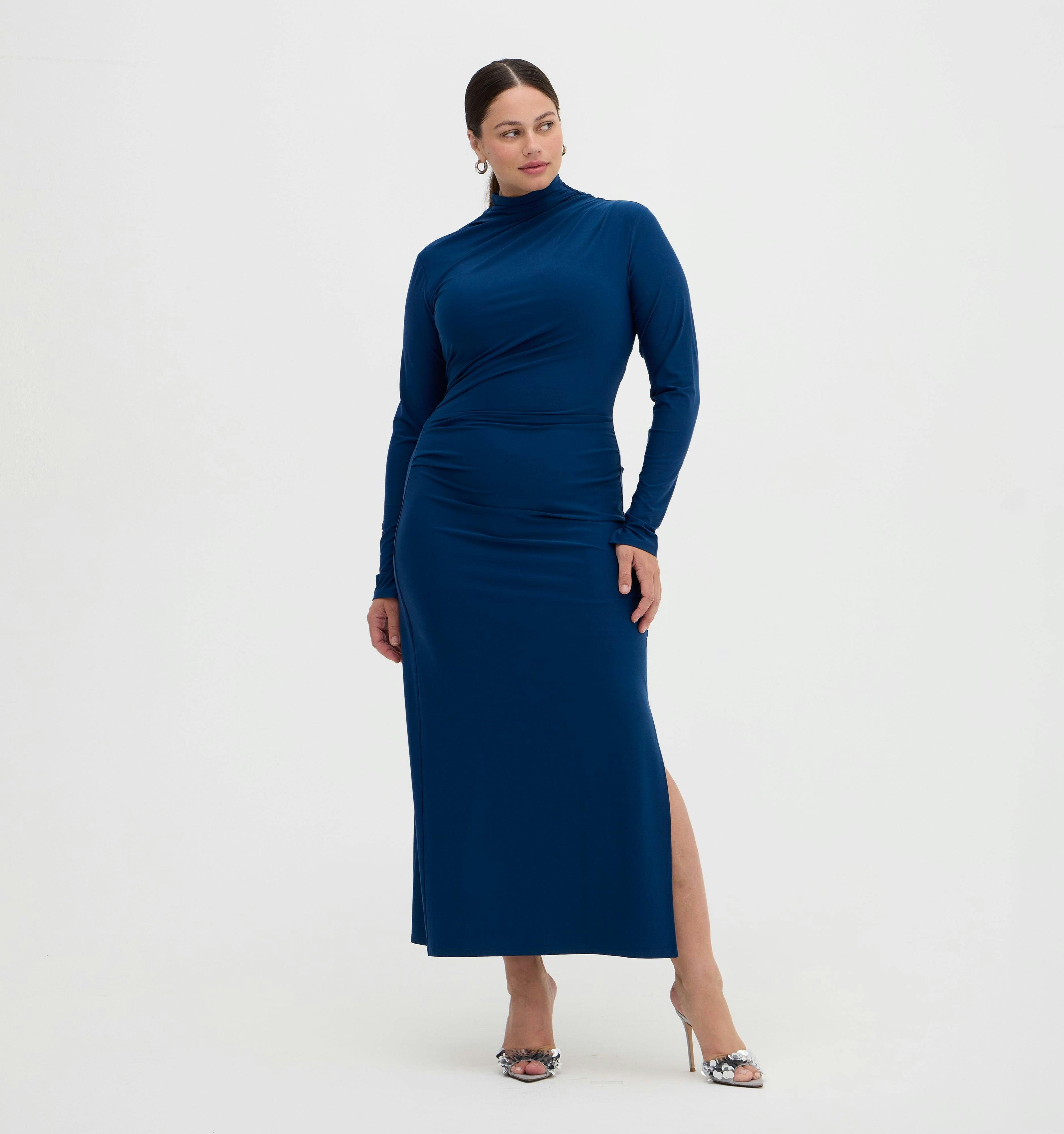 The Rizzo Dress - Peacock Blue