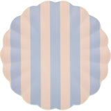 Stripy Reusable Bamboo Large Plates