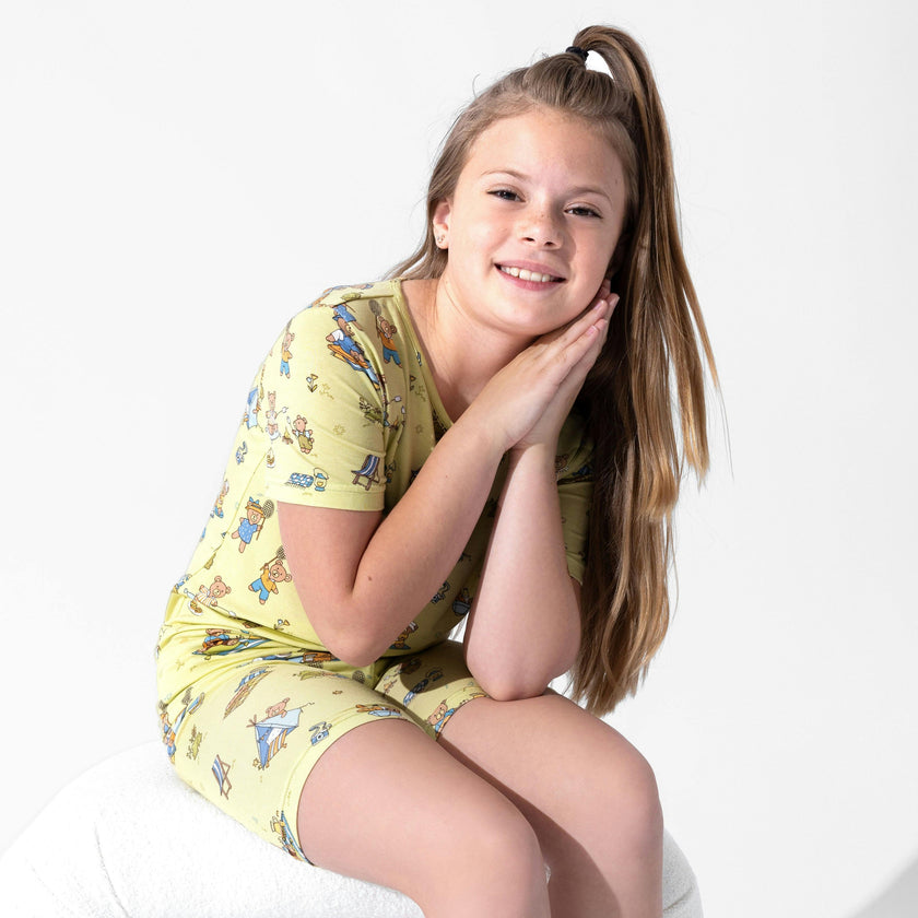 Teddy Picnic Kids Pajama Short Set