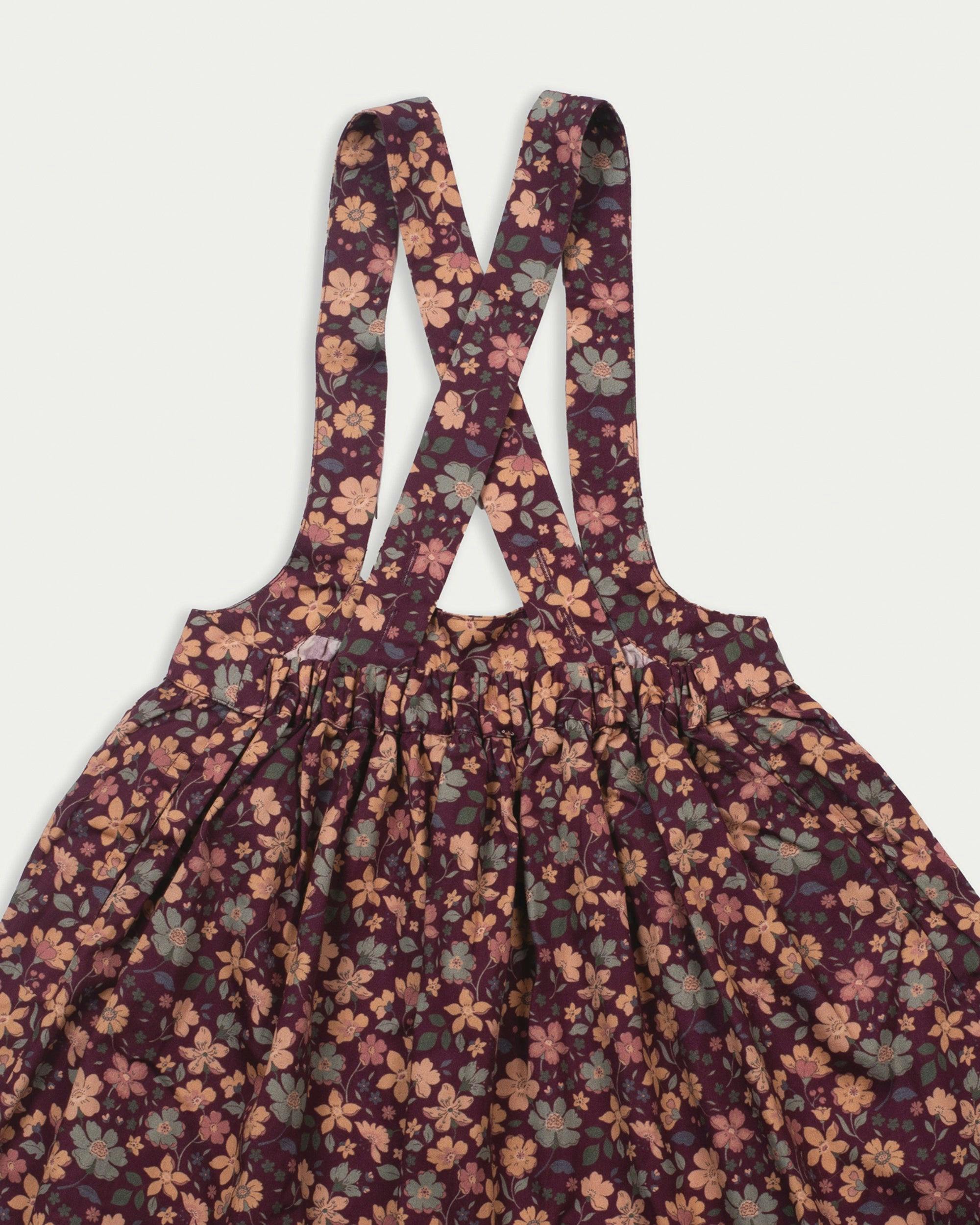 Annie Skirt - Garden Flowers Plum
