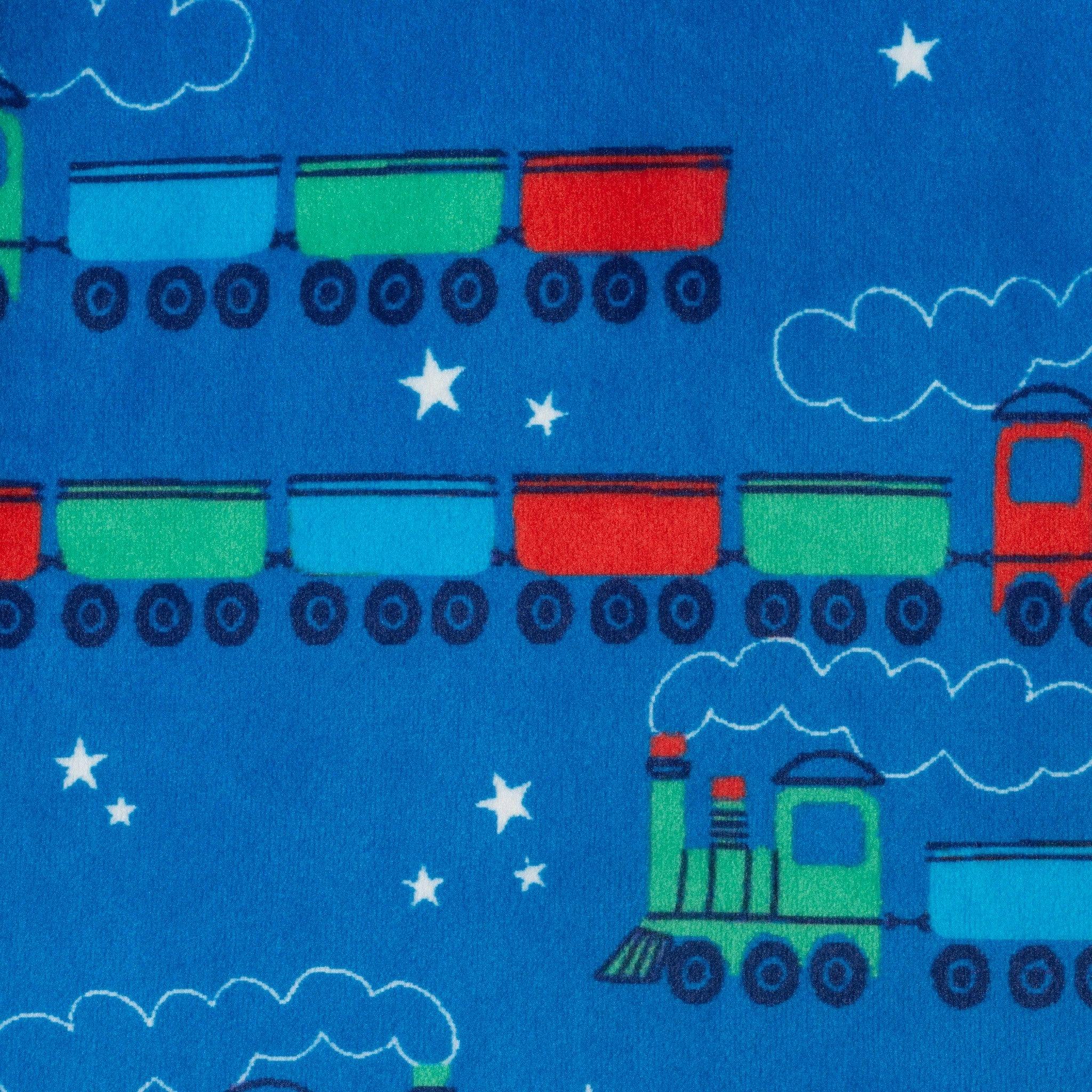 Boys (2-4) Velour Pajama Set | Holiday Express - Blue
