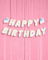 Bday Cake Banner - iridescent foil banner