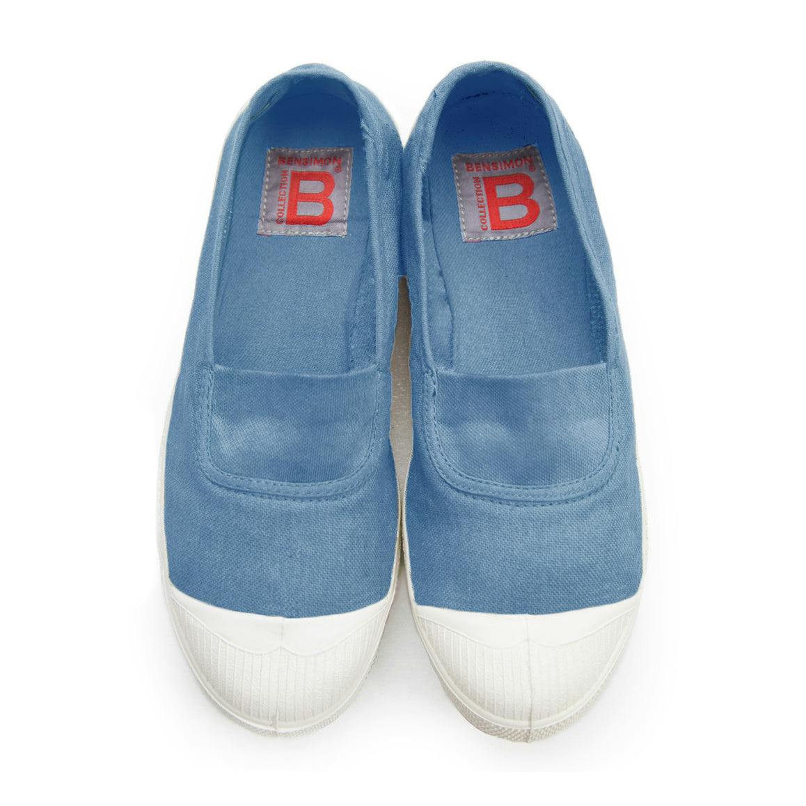 BENSIMON Womens -  Elastic Tennis Shoes - Denim