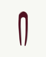 French Hair Pin in Oxblood