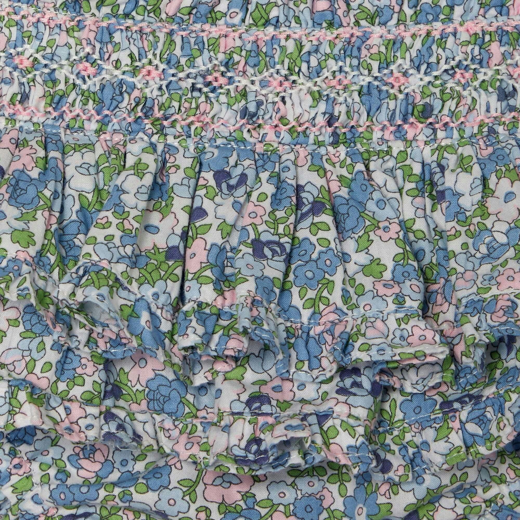 Hand-Smocked Baby Skort Pearl
