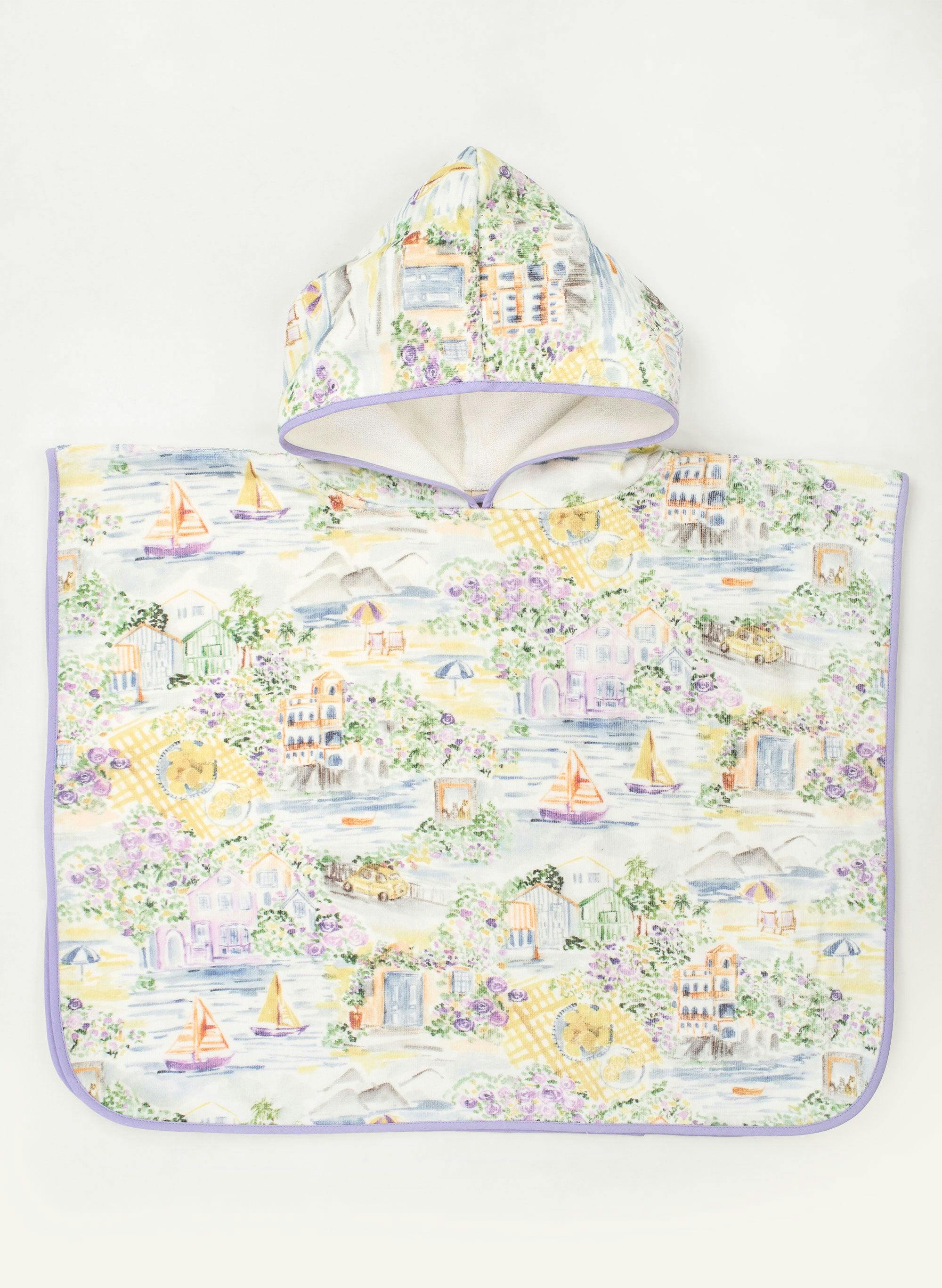 Children's Organic Swim Poncho - Limoncello