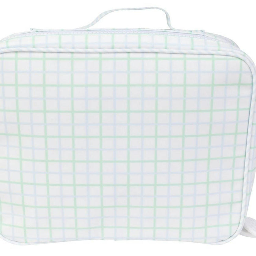The Lunchbox in Blue/Green Windowpane