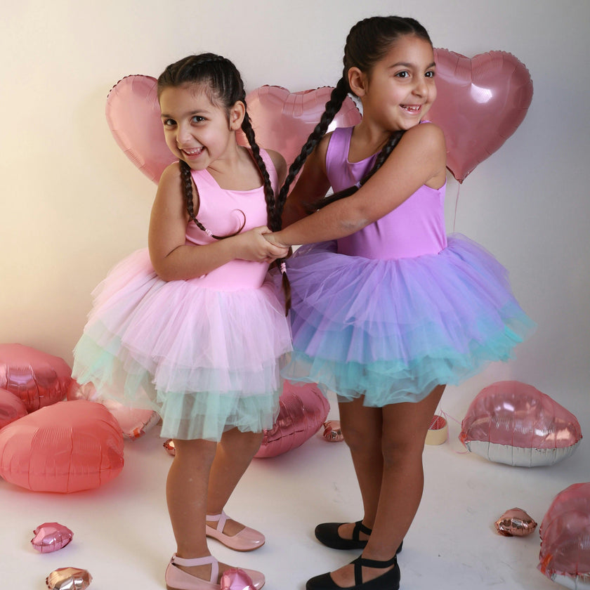 Pink French Rose Tutu Dress