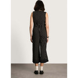 Women's Maternity Francesca Polka Dot Sleeveless Wrap-Tie Jumpsuit, Dots