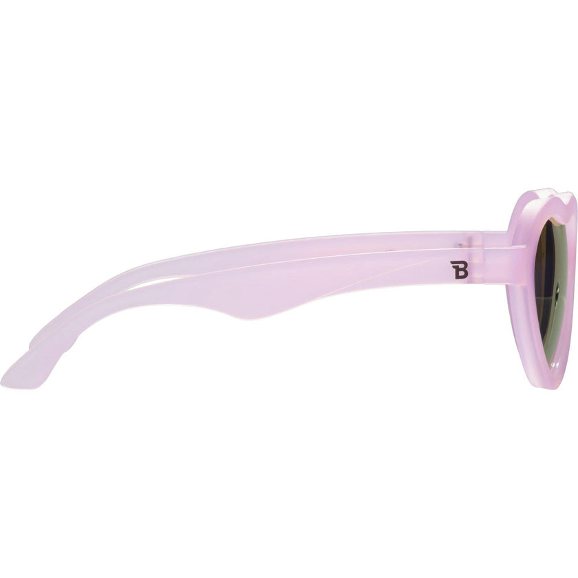 Polarized Heart: Purple Mirrored Lens