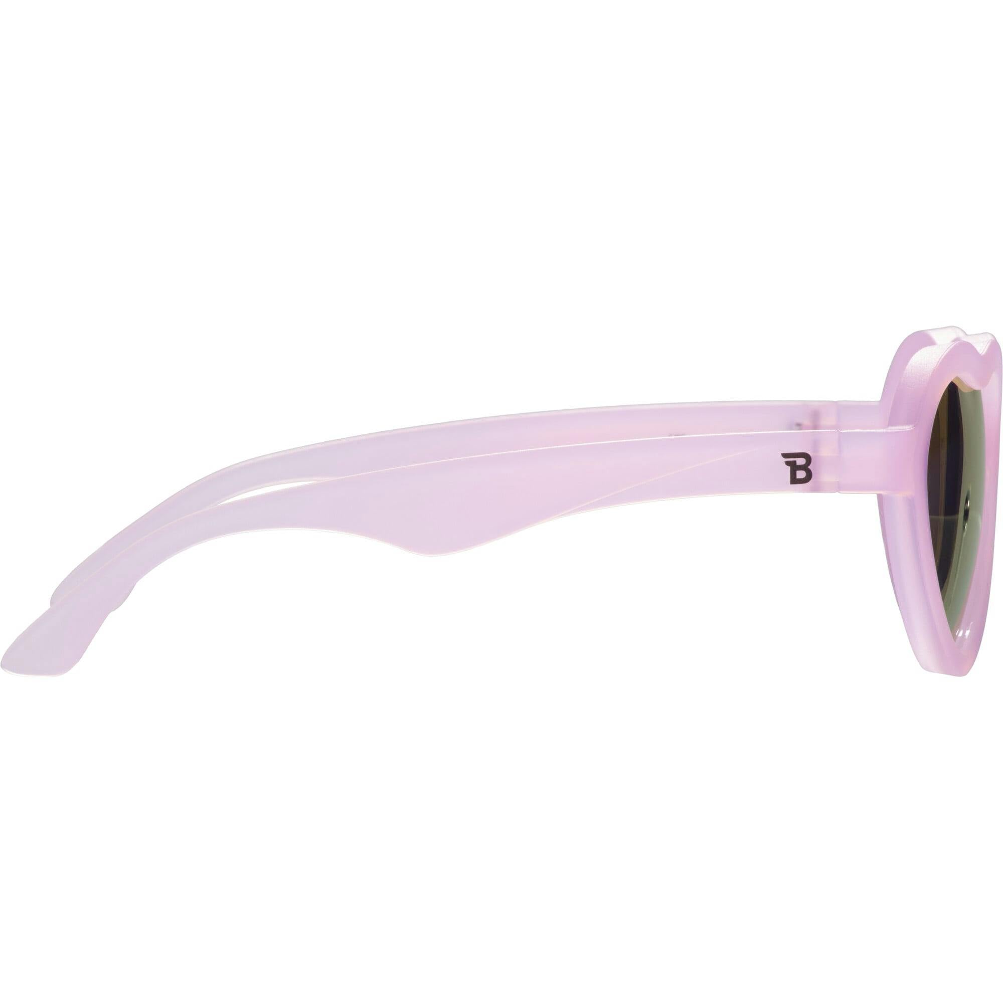 Polarized Heart: Purple Mirrored Lens
