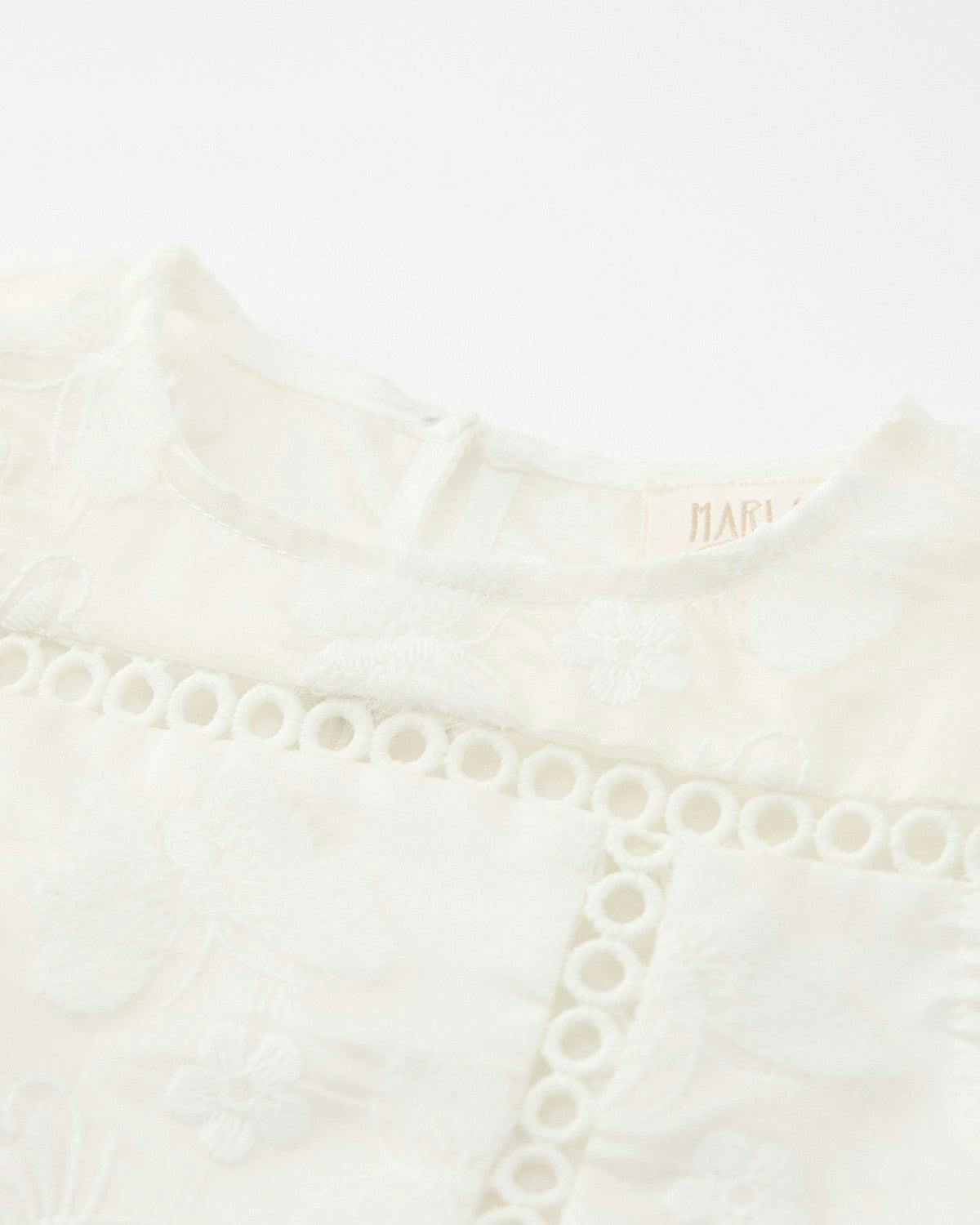 Alisha Frill Embroidered Mini Dress (Baby)