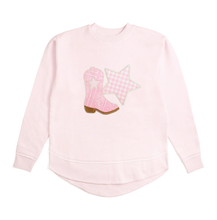 Bandana Cowgirl Patch Western Women's Sweatshirt