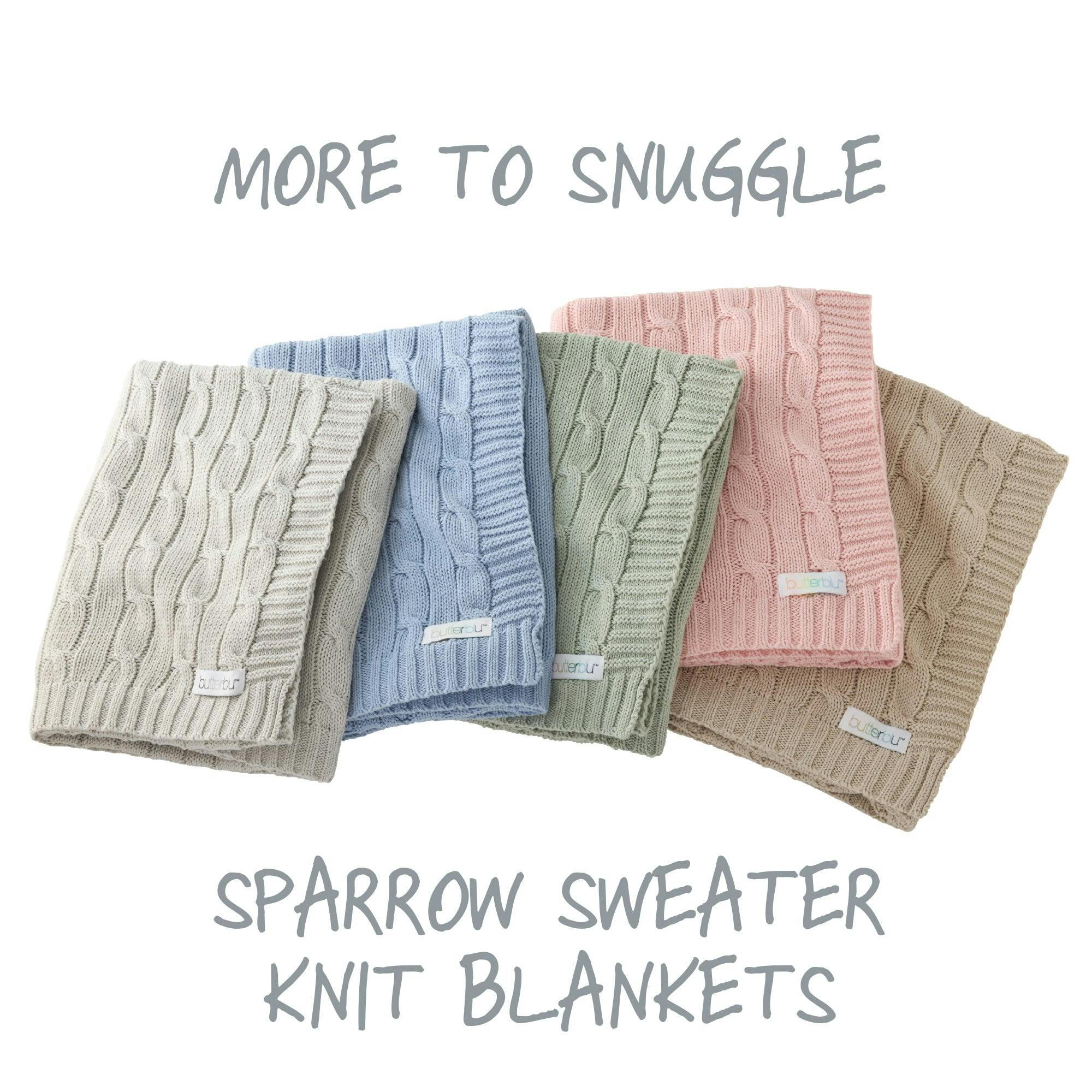 SPARROW Sweater Knit Receiving Blanket