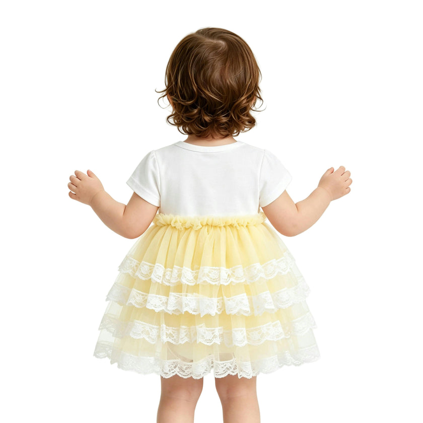 Yellow Briony Tulle Dress