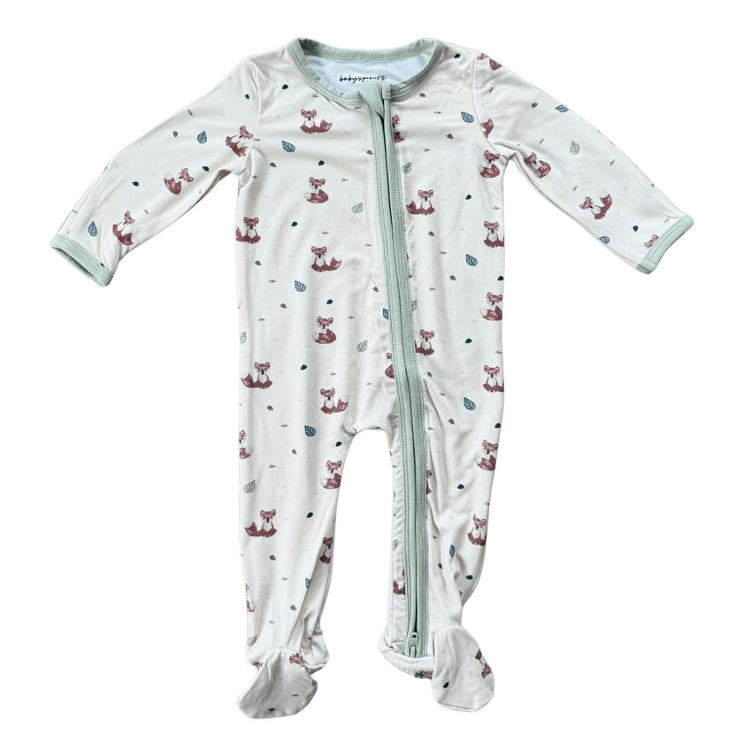 Boys Footie Romper in Fox