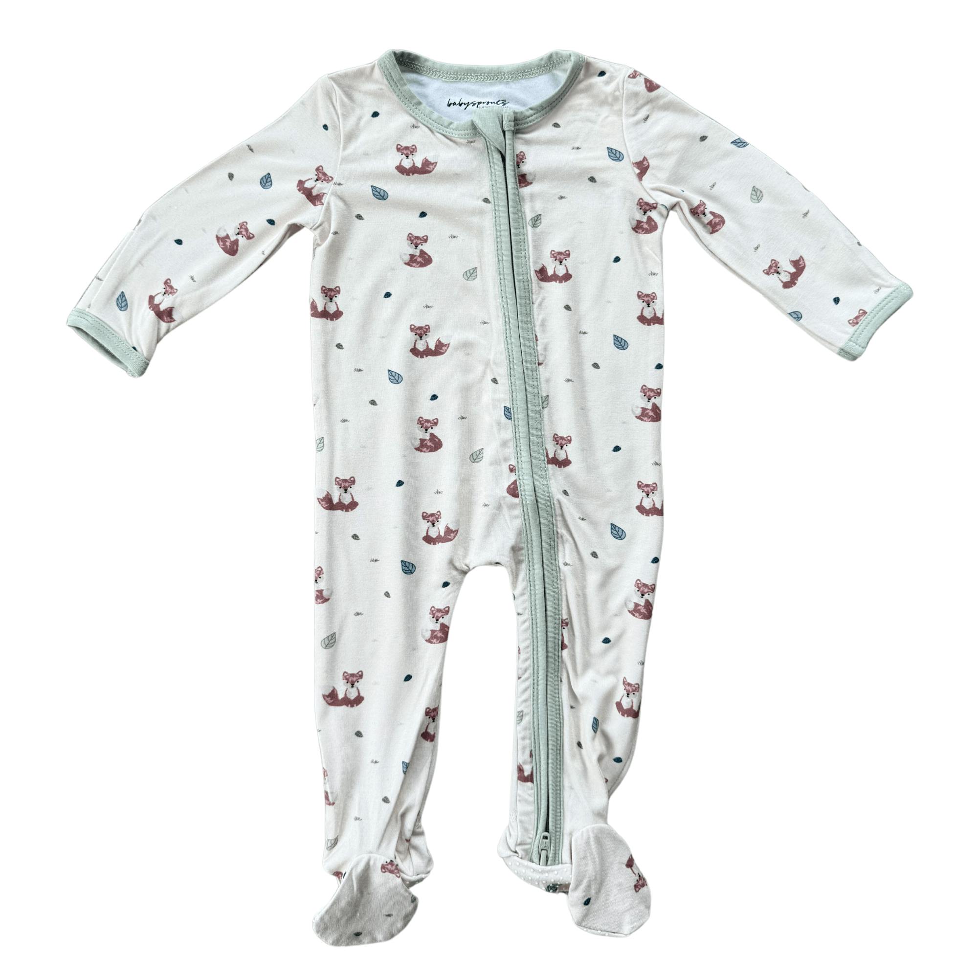 Boys Footie Romper in Fox