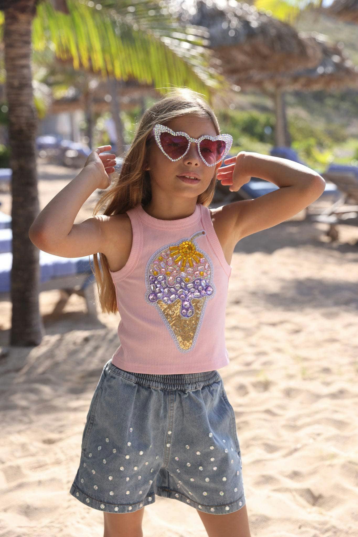 Ice Cream Gems Peach Tank