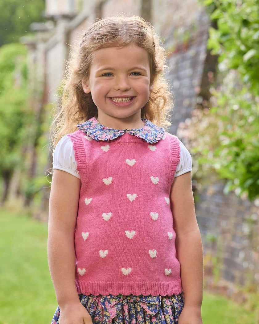 Knitted Heart Tank Top