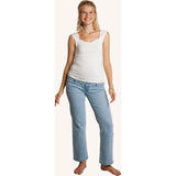 Hailey Maternity Straight Leg Jeans, Washed Blue