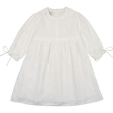 Striped Faux Tab 3/4 Sleeve Dress