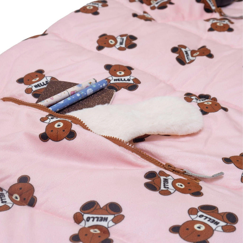 Sleep-N-Pack™ – Little Kid Size | Cozy Mink Collection: Teddy Bears