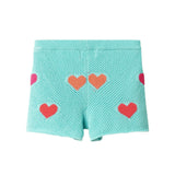 Girls Heart Crochet Set | Aqua Hearts