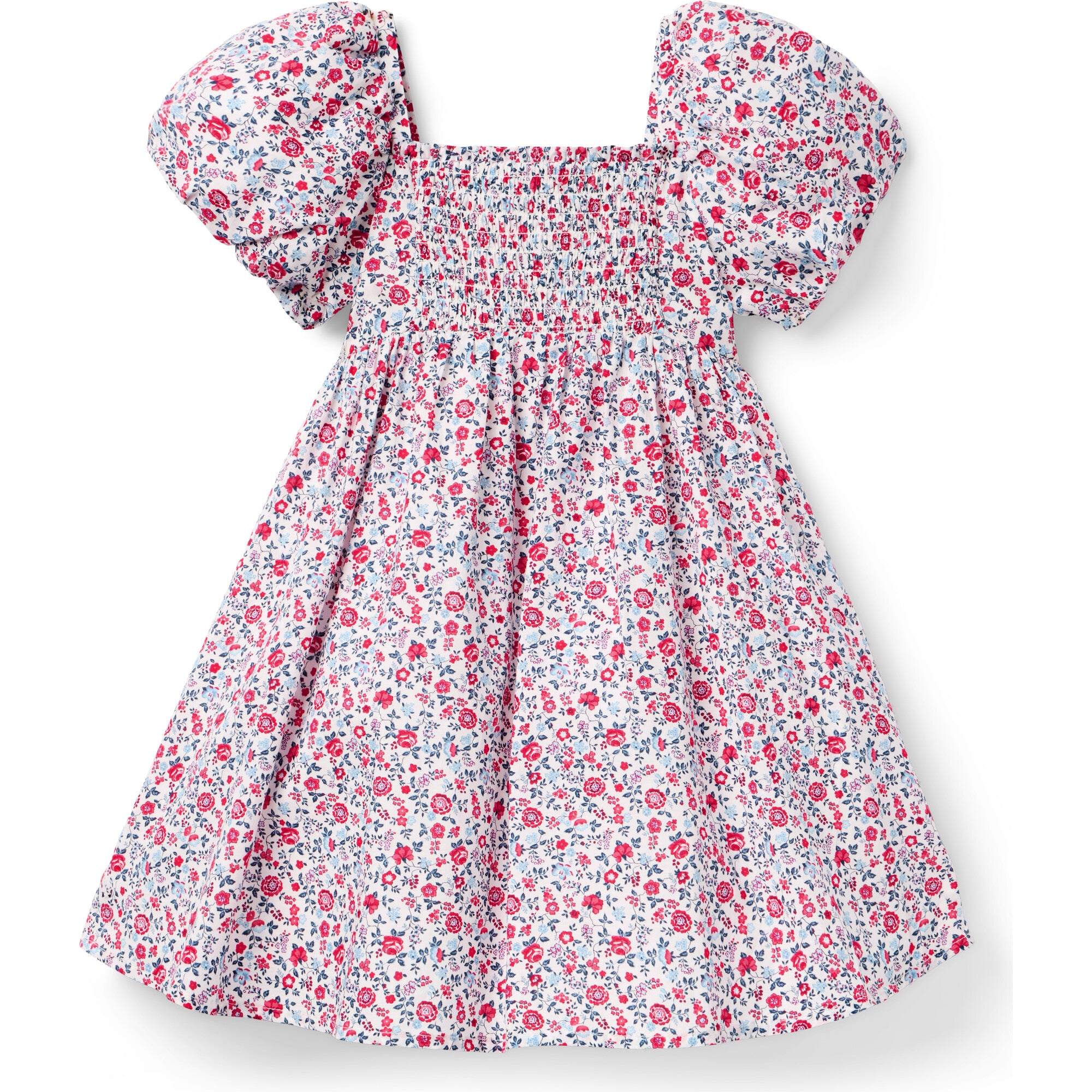Ditsy Floral Puff Sleeve Dress