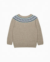 Frankie Fairisle sweater in Oatmeal