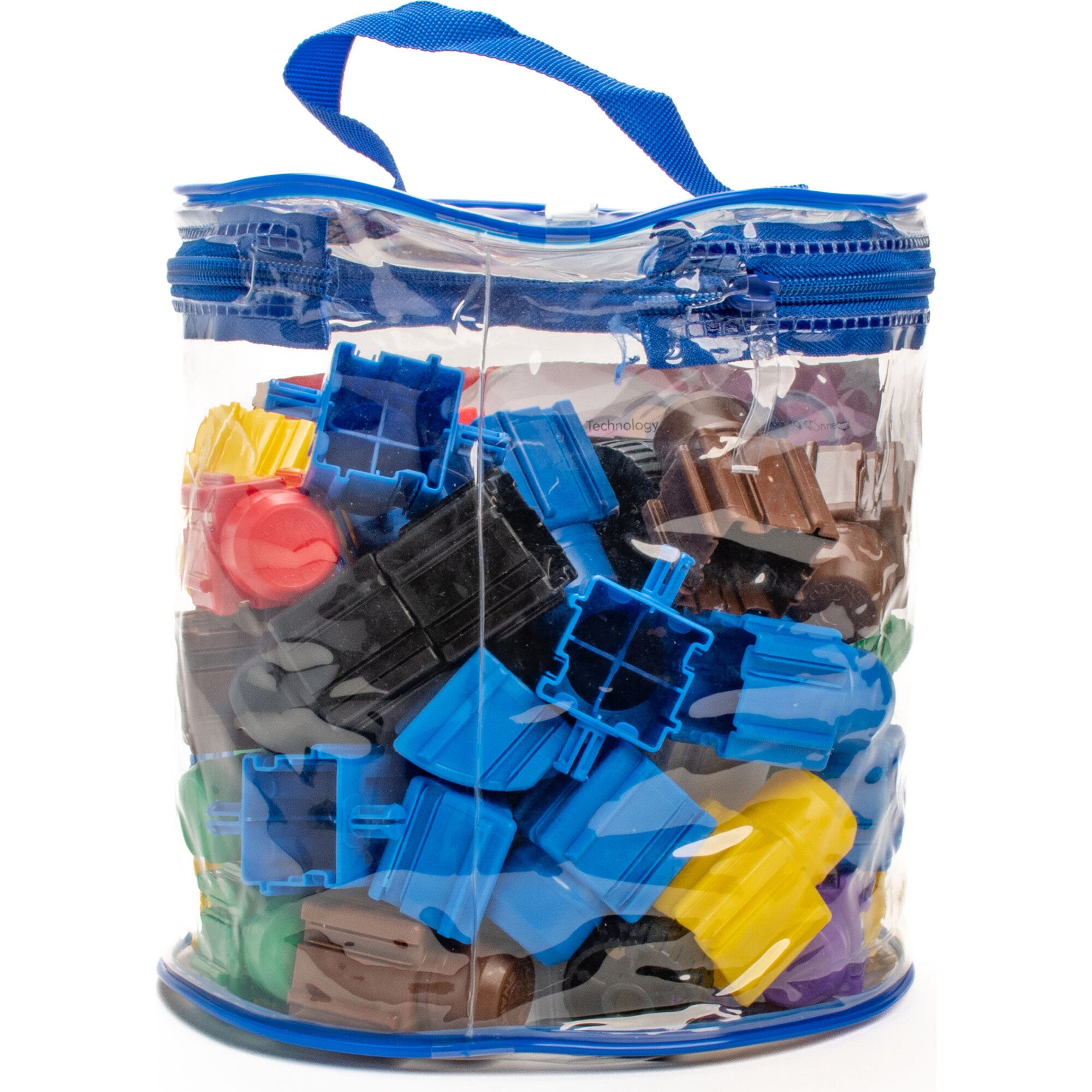Snapo Jr. Beginner Builder's Kit - 60 pcs - Colorful Blocks & Wheels