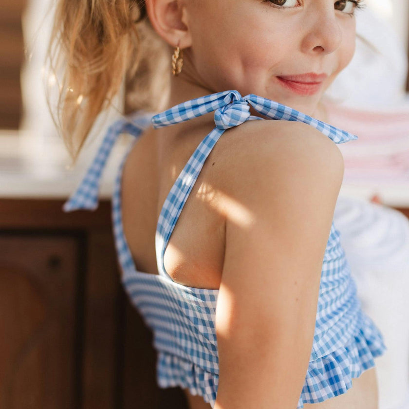 Mini Brandi Bandeau Top in Blakely Gingham