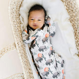 Newborn Knotted Gown - Bison