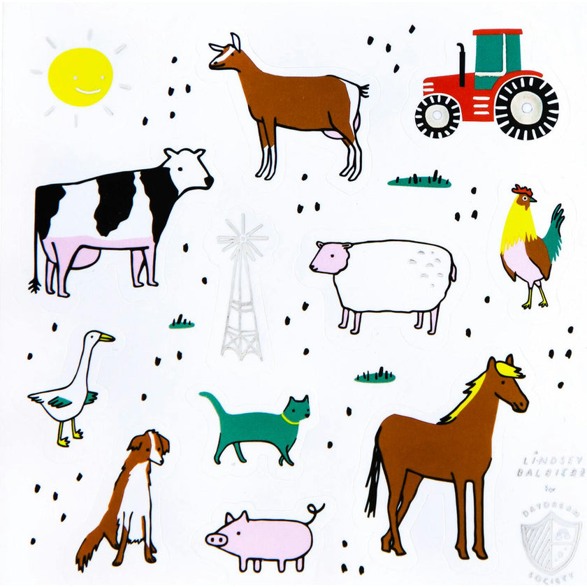 On the Farm Sticker Set