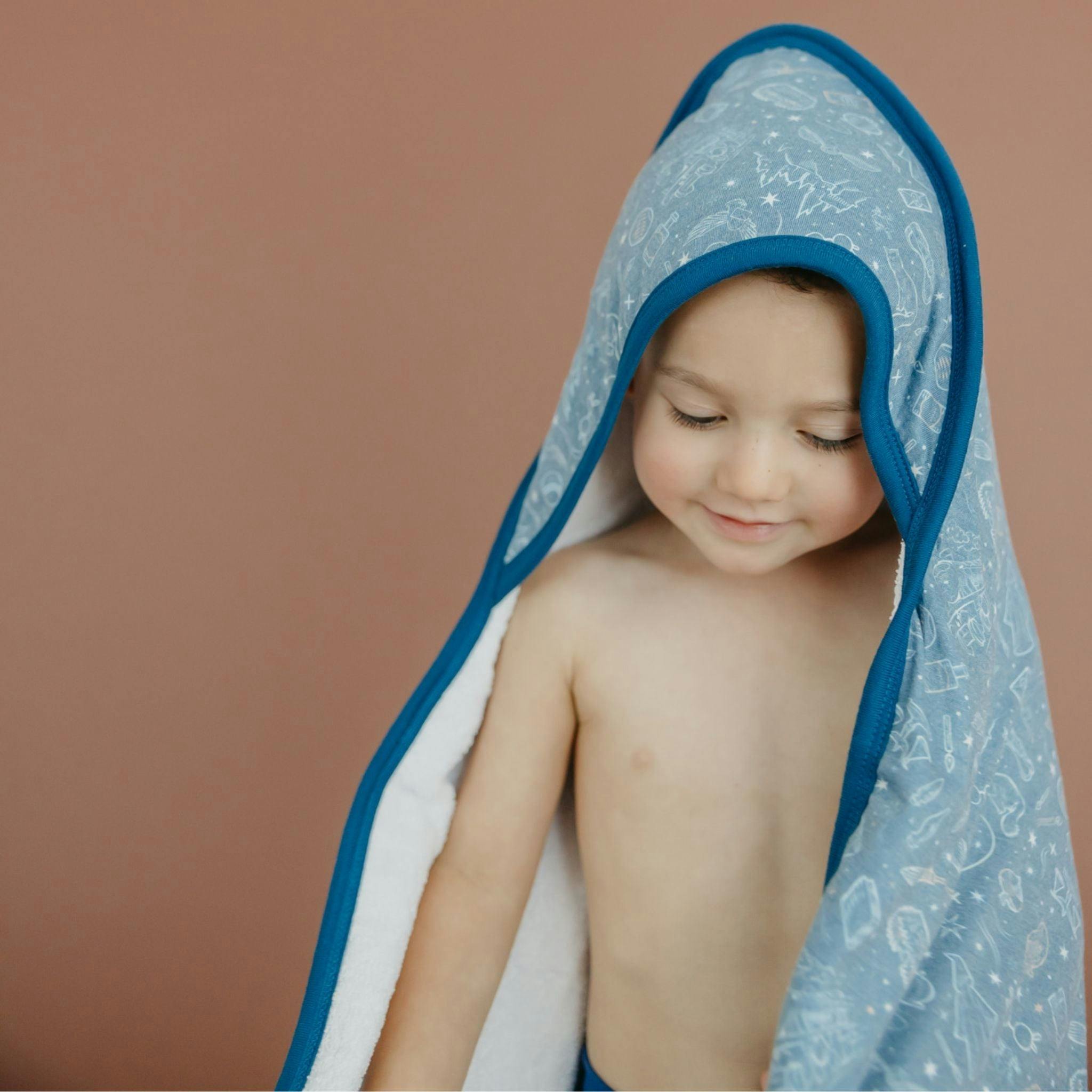 Premium Baby Knit Hooded Towel - Hogwarts