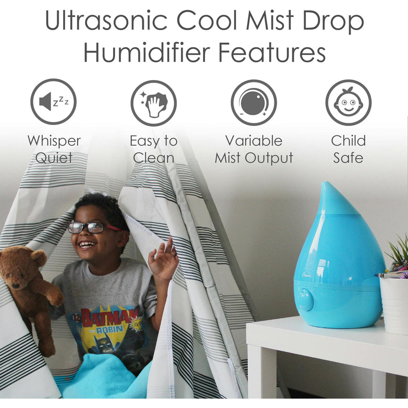 Ultrasonic Cool Mist Drop Shape Humidifier