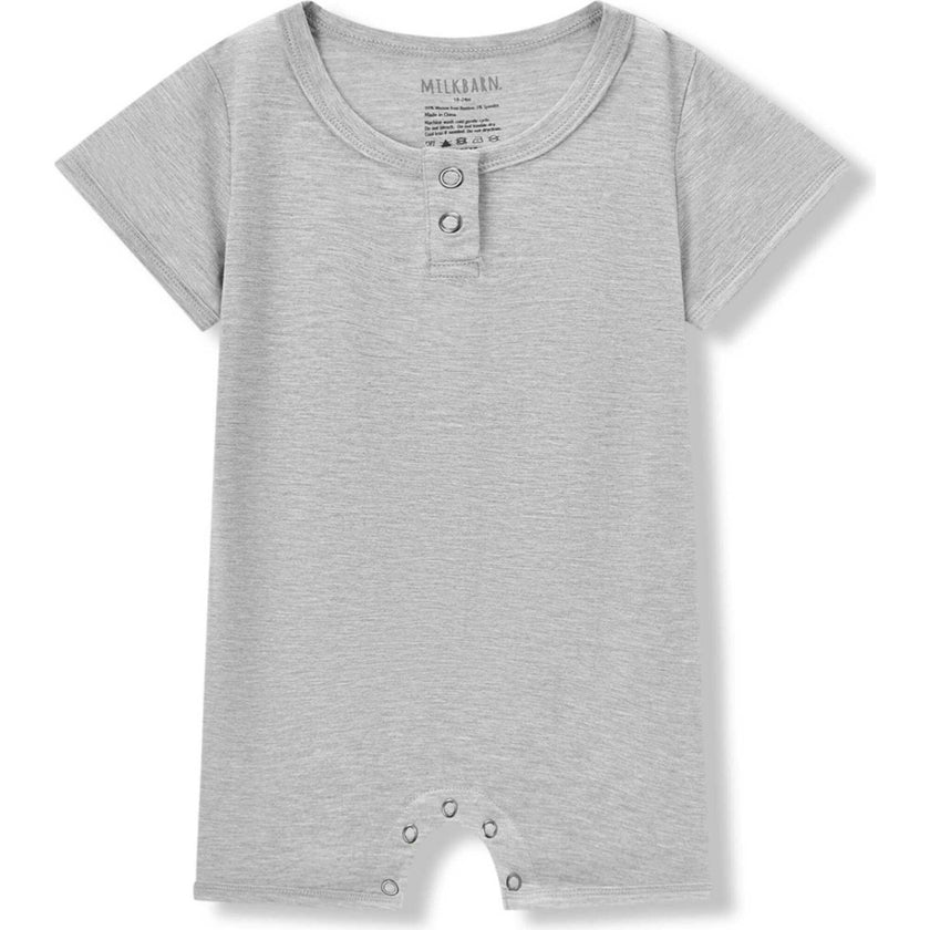 Grey Melange Luxe Solid Shortall
