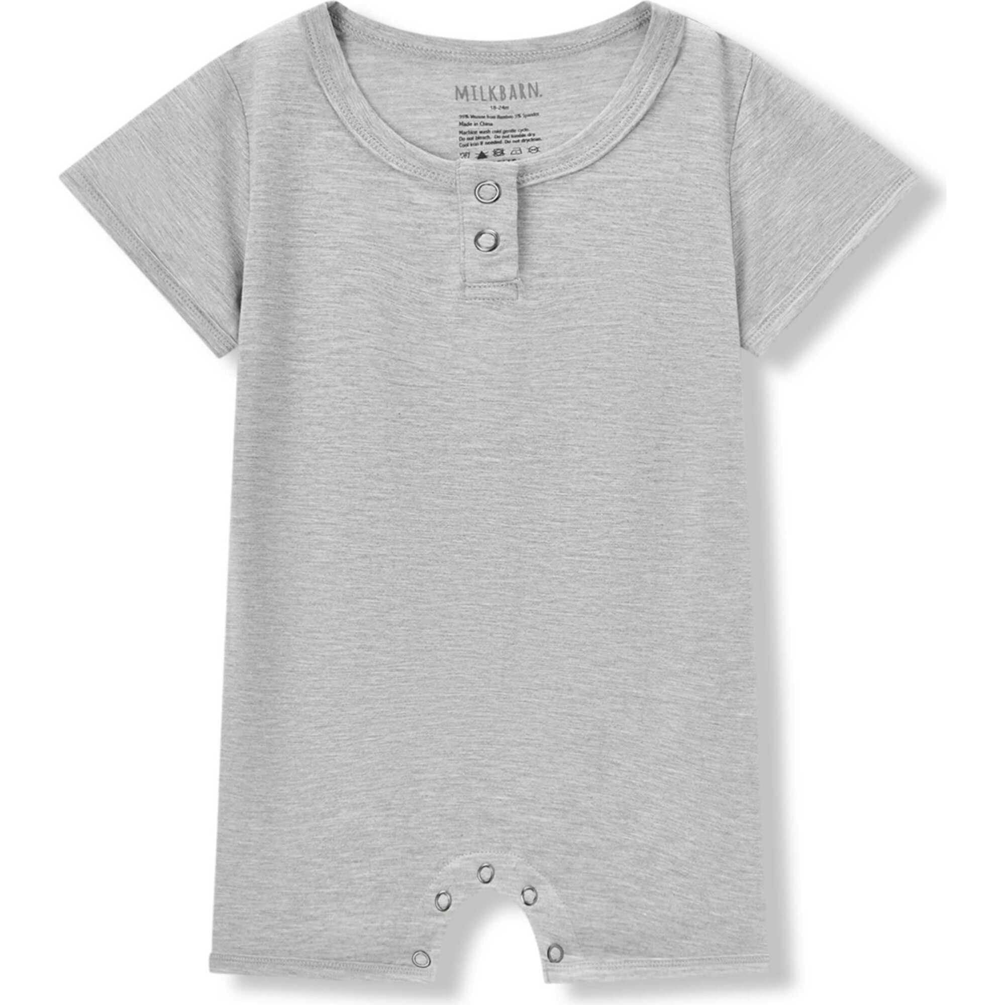 Grey Melange Luxe Solid Shortall